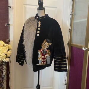 Fashion classic collection faux fur jacket, S-M
